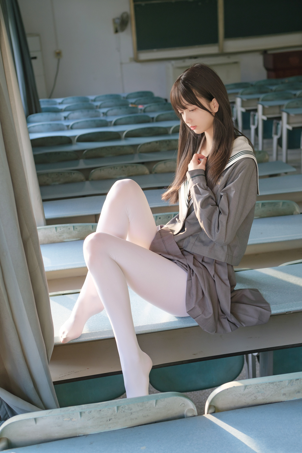 图片[1]-稚乖画册 夜夜 教室 [63P1V]-微密空间-全网最全抖音网红铁粉空间觅圈